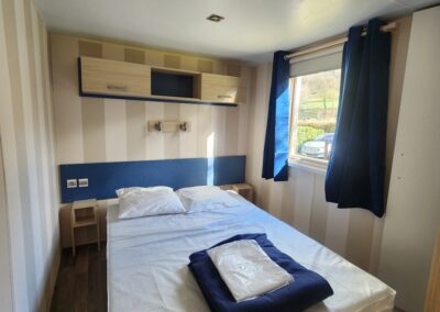 mobil home loggia chambre 2 pers camping de la vallee du doux