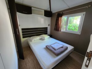 mobilhome wapiti 4 pers Chambre 2 pers camping de la vallée du doux