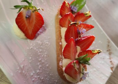 restaurant camping de la vallée du doux tarte aux fraises