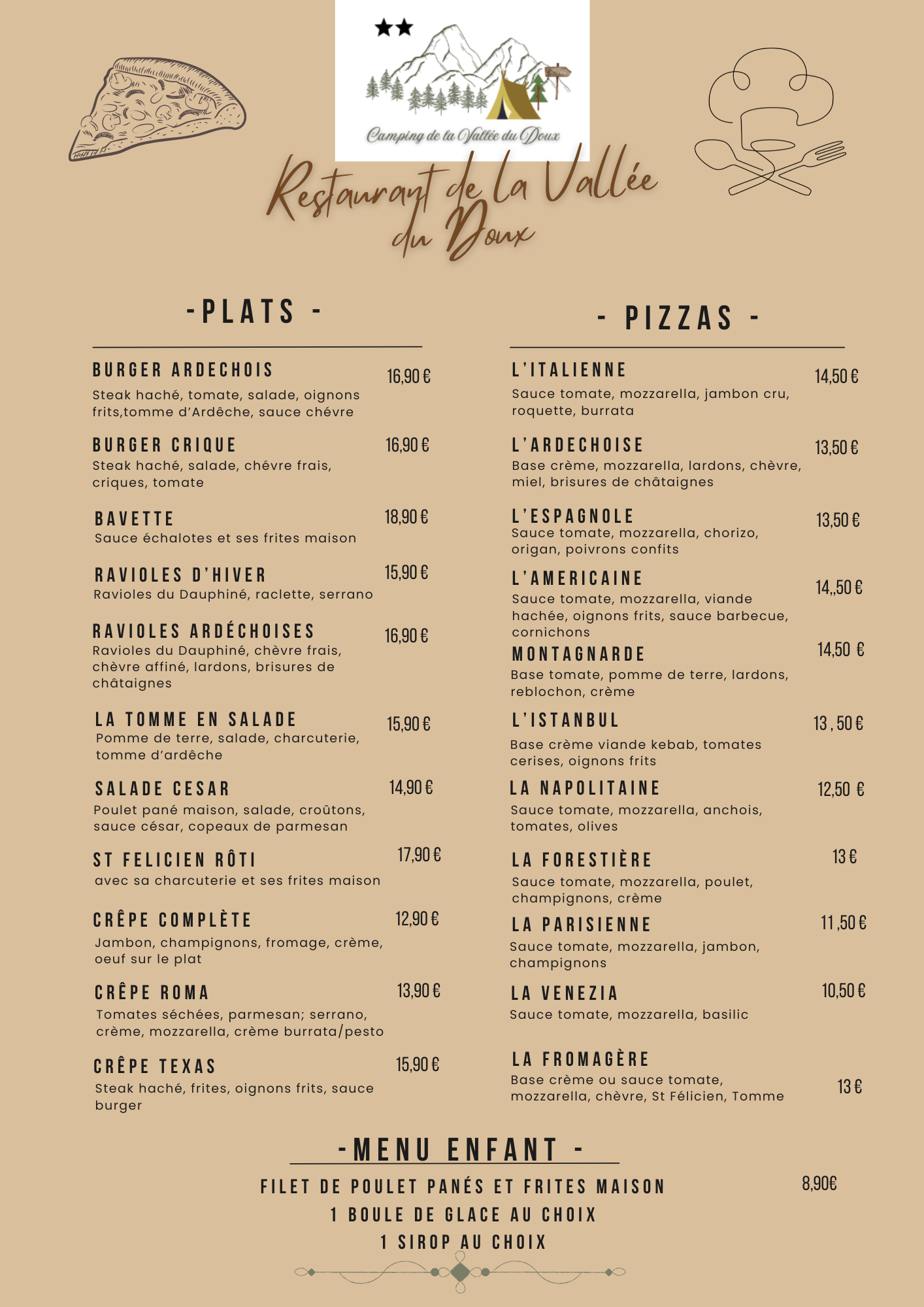 carte d'automne restaurant de la vallée du doux restaurant de la vallée du doux carte d 'automne