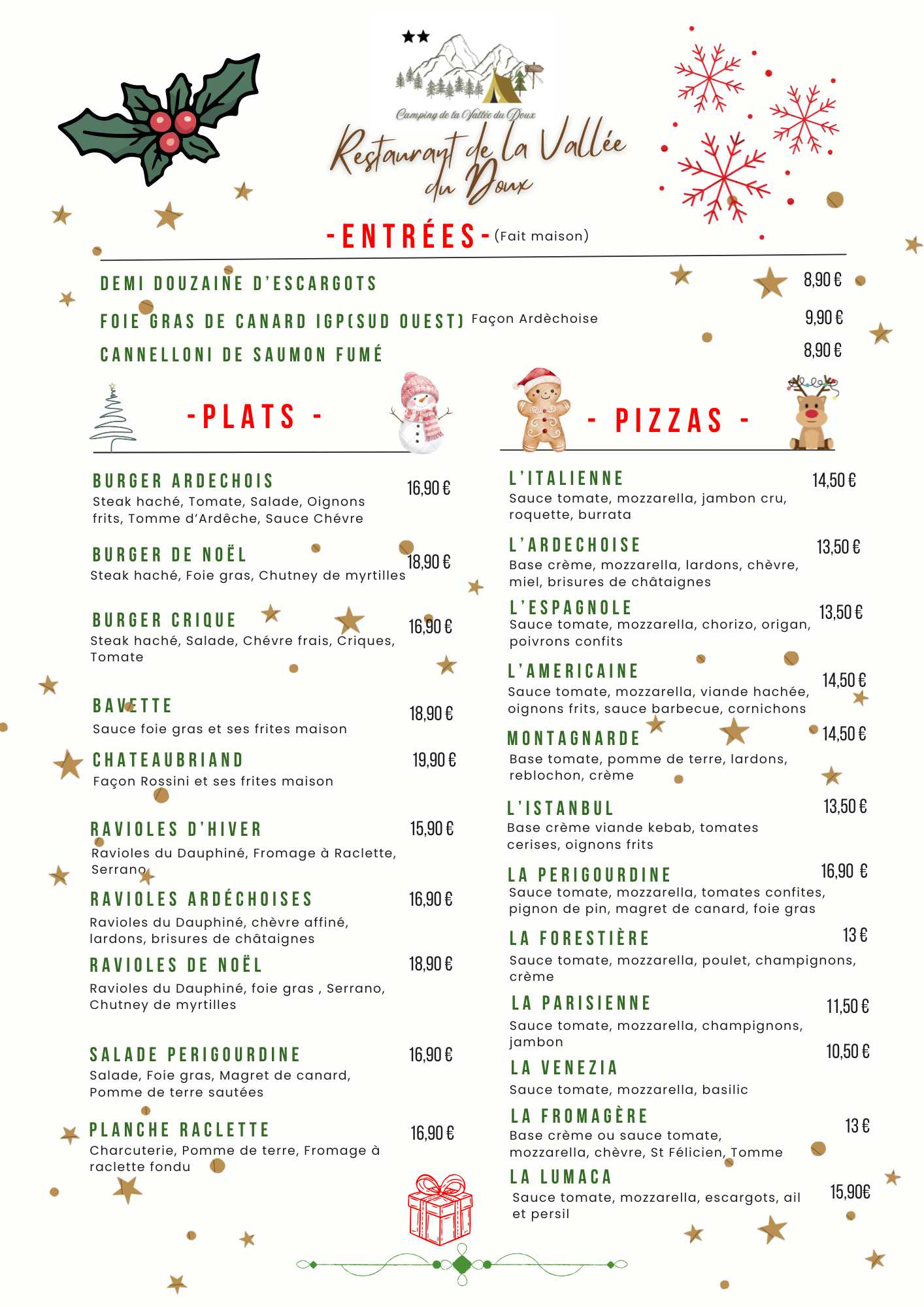 restaurant de la vallée du doux carte d 'automne